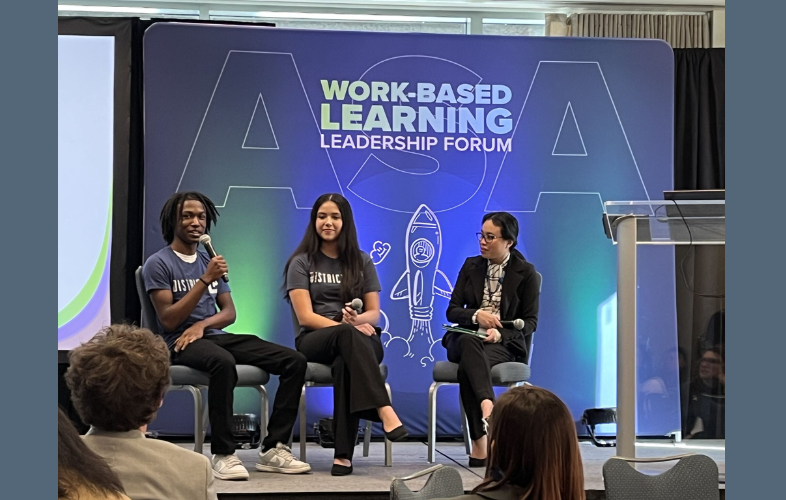 Students on panel